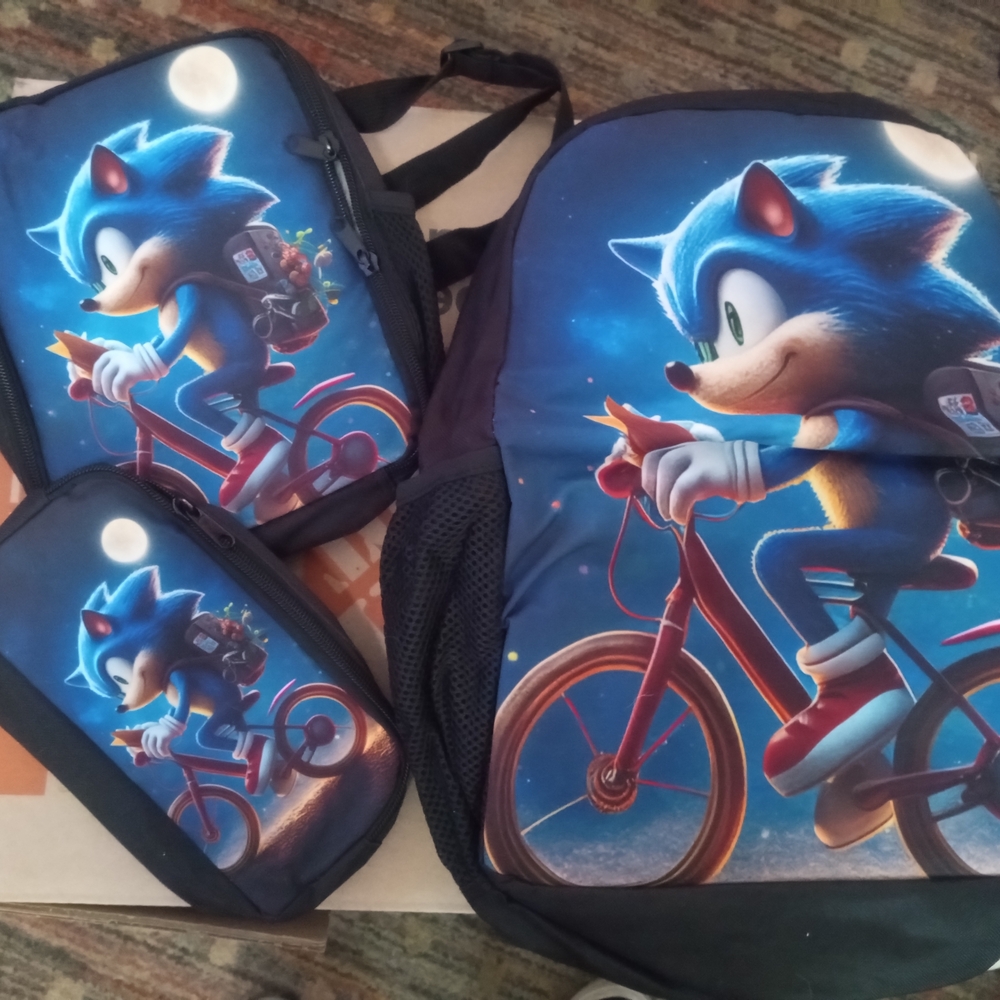 Sonic the Hedgehog Backpack Set